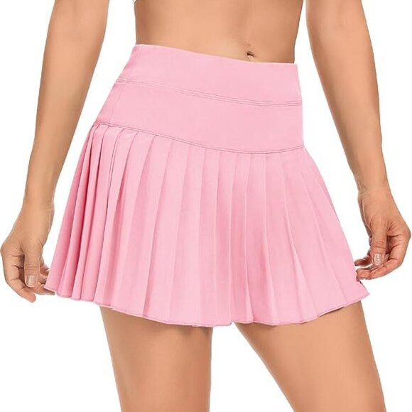 Pink Pleated Women's Tennis Skirt - Picture 5 of 5